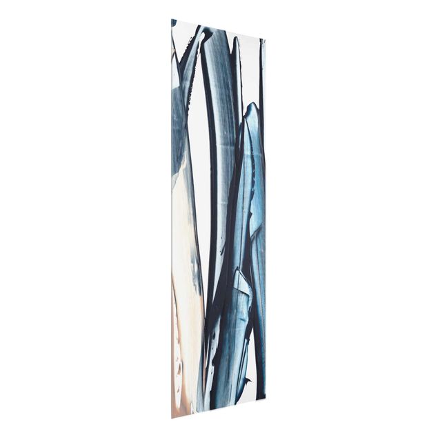 Tavlor abstrakt Blue And Beige Stripes