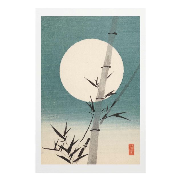 Tavlor natur Japanese Drawing Bamboo And Moon
