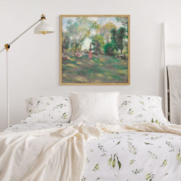 Tavlor med ram konstutskrifter Auguste Renoir - Landscape With Figures