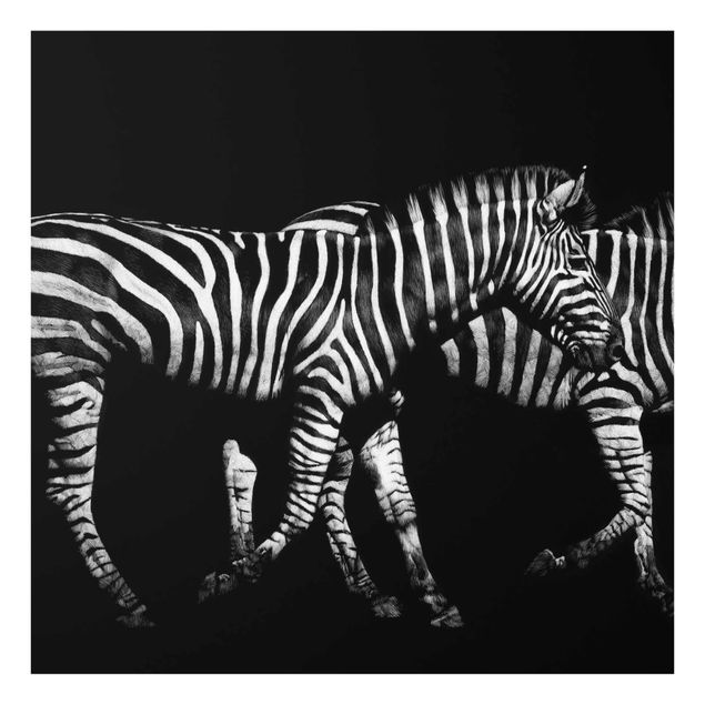 Tavlor modernt Zebra In The Dark
