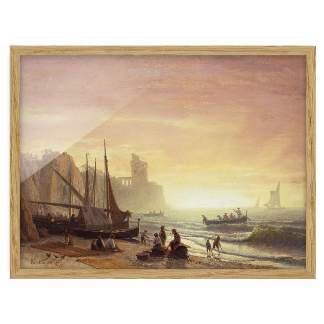 Konststilar Romantik Albert Bierstadt - The Fishing Fleet