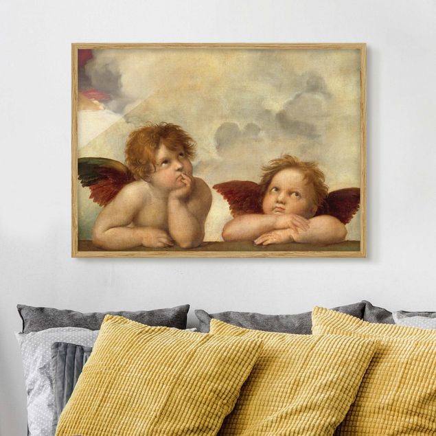 Konststilar Expressionism Raffael - Two Angels. Detail from The Sistine Madonna