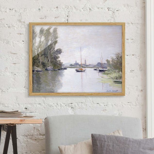 Kök dekoration Claude Monet - Argenteuil Seen From The Small Arm Of The Seine