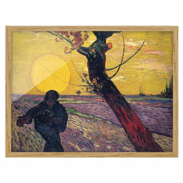 Konststilar Pointillism Vincent Van Gogh - Sower With Setting Sun