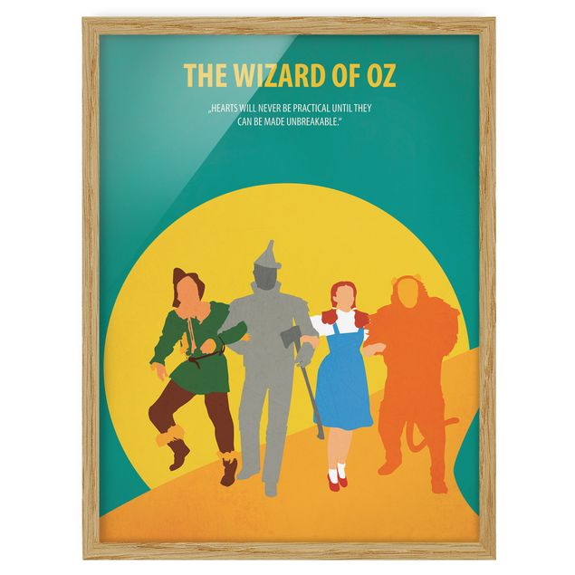 Tavlor med ram vintage Film Poster The Wizard Of Oz