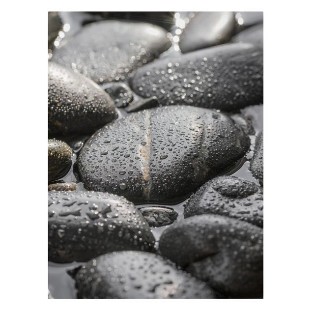 Tavlor modernt Black Stones In Water