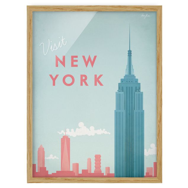 Tavlor arkitektur och skyline Travel Poster - New York