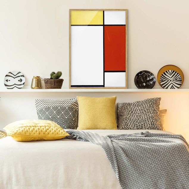 Tavlor med ram konstutskrifter Piet Mondrian - Composition I
