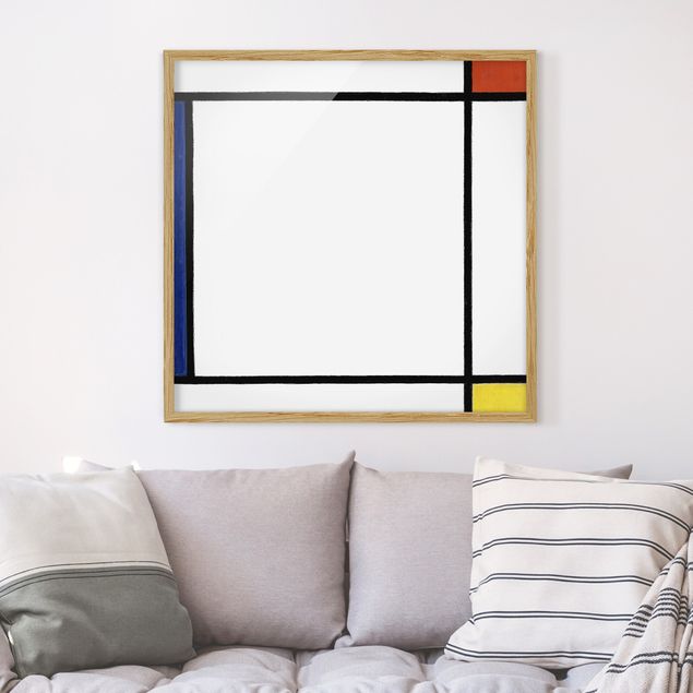 Konststilar Impressionism Piet Mondrian - Composition III with Red, Yellow and Blue