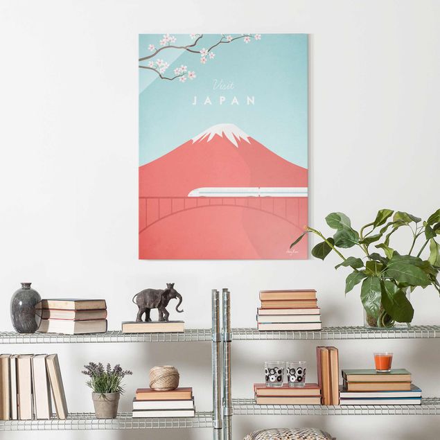 Glastavlor bergen Travel Poster - Japan