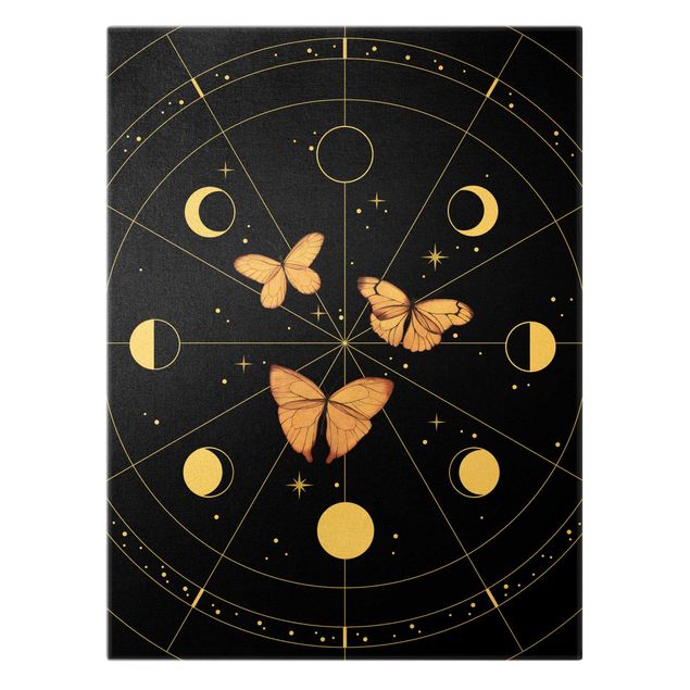 Tavlor Moon Phases And Butterflies Pink