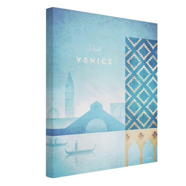 Canvastavlor Arkitektur och Skyline Travel Poster - Venice