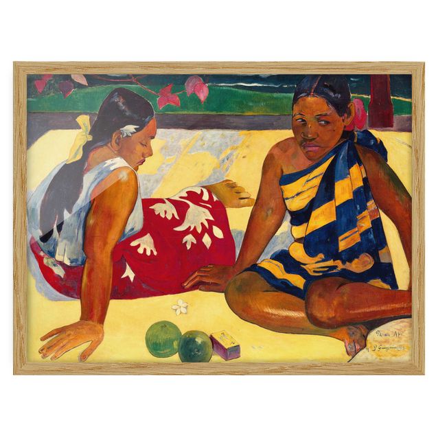 Konstutskrifter Paul Gauguin - Parau Api (Two Women Of Tahiti)