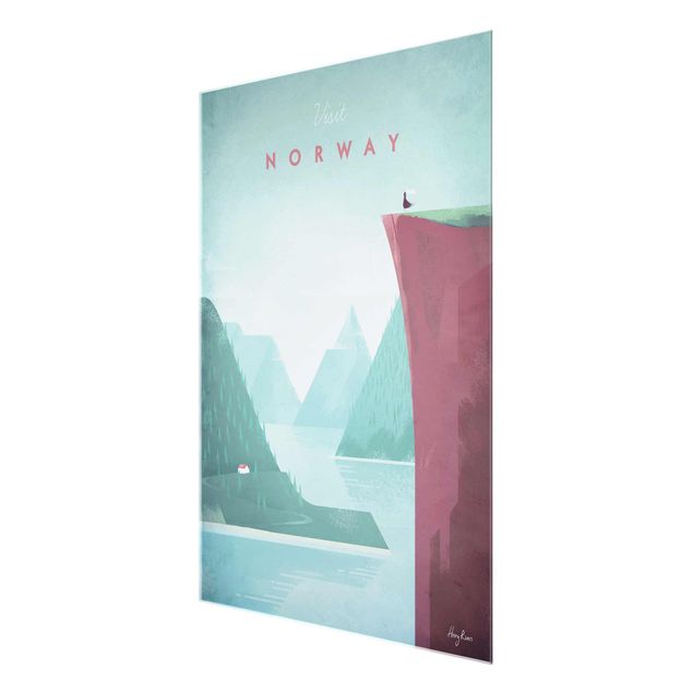 Tavlor arkitektur och skyline Travel Poster - Norway