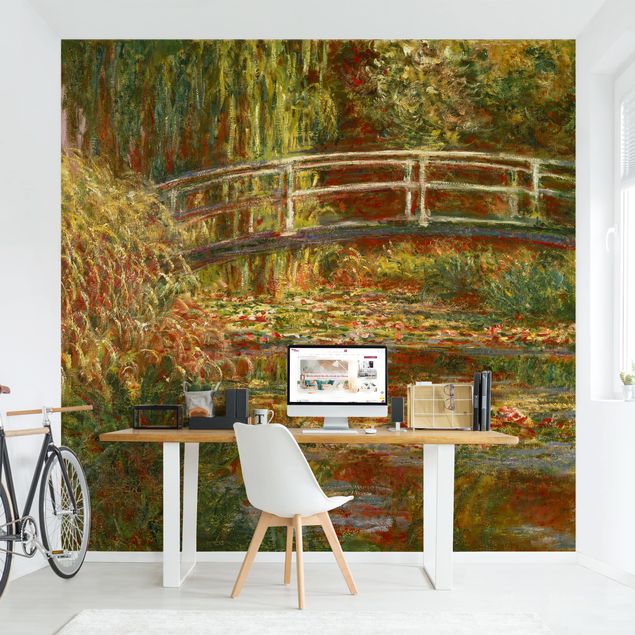 Konstutskrifter Claude Monet - Waterlily Pond And Japanese Bridge (Harmony In Pink)