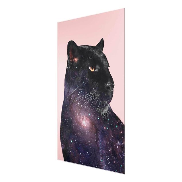 Tavlor modernt Panther With Galaxy