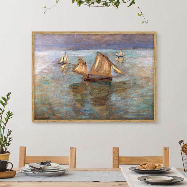 Kök dekoration Claude Monet - Fishing Boats Near Pourville