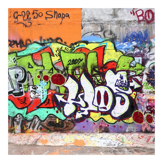 Fototapeter 3D Graffiti Wall