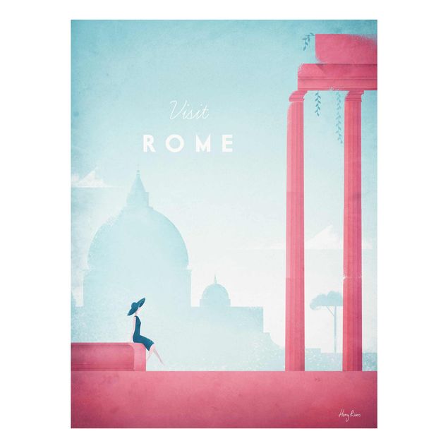 Tavlor konstutskrifter Travel Poster - Rome