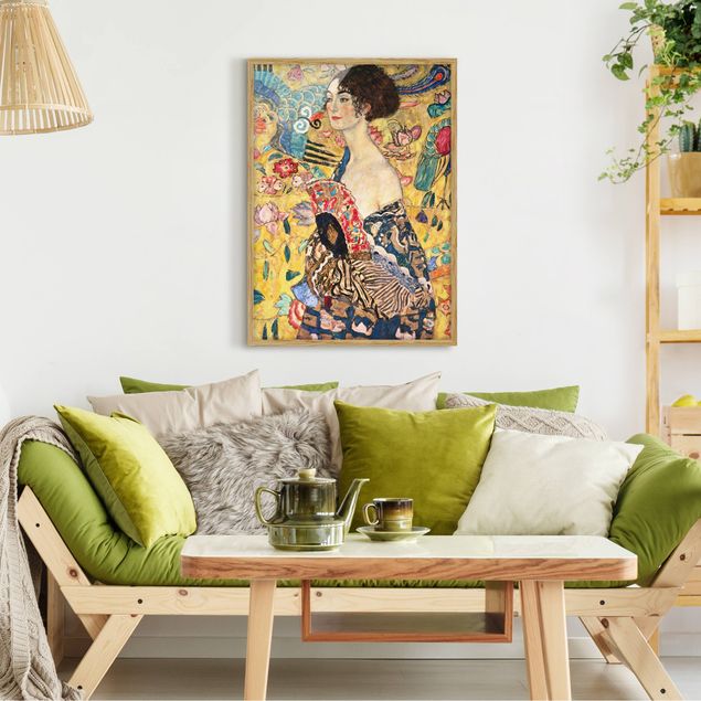 Kök dekoration Gustav Klimt - Lady With Fan