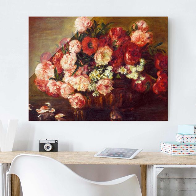Tavlor blommor  Auguste Renoir - Still Life With Peonies