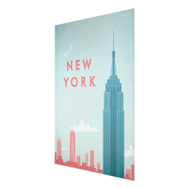 Tavlor konstutskrifter Travel Poster - New York