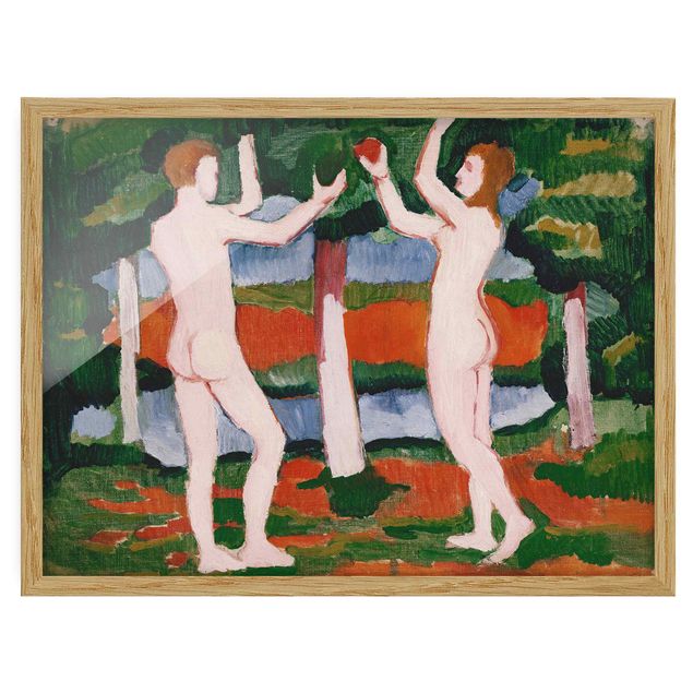 Konstutskrifter August Macke - Adam And Eve
