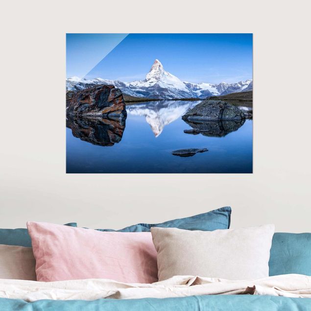 Kök dekoration Stellisee Lake In Front Of The Matterhorn