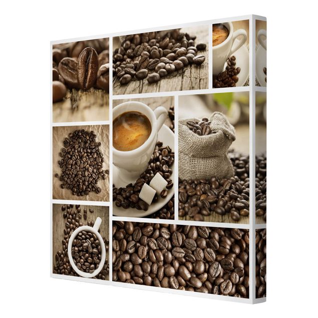 Canvastavlor Coffee Collage