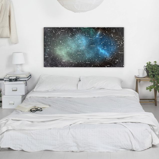 Tavlor arkitektur och skyline Stellar Constellation Map Galactic Nebula