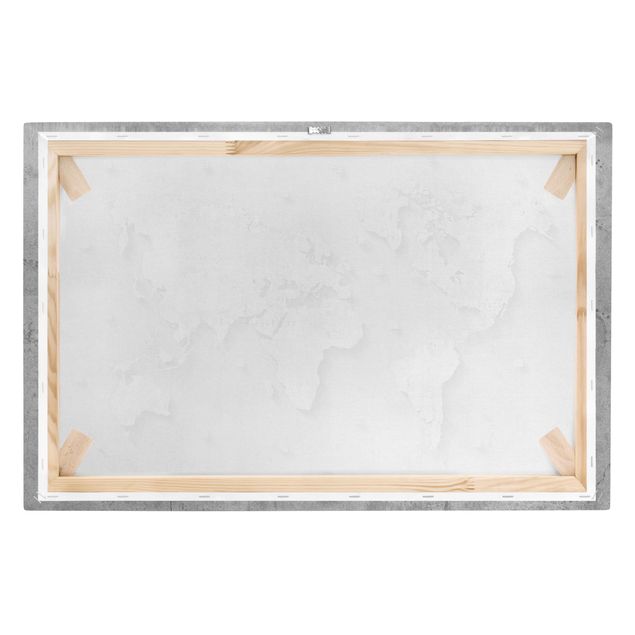Canvastavlor Concrete World Map
