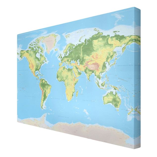 Tavlor Physical World Map