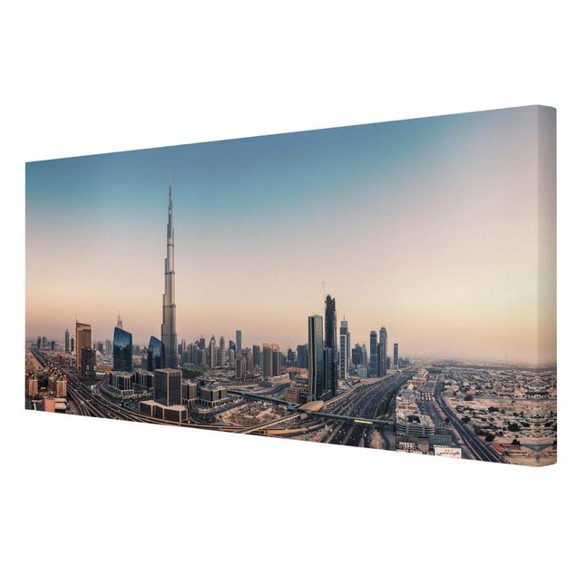 Canvastavlor Arkitektur och Skyline Abendstimmung in Dubai