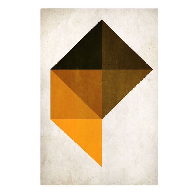 Tavlor orange Geometrical Trapezoid