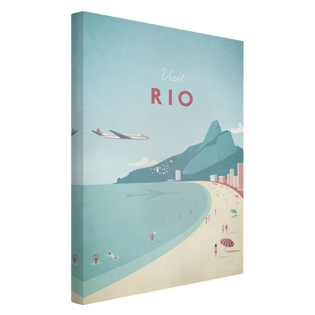 Tavlor hav Travel Poster - Rio De Janeiro