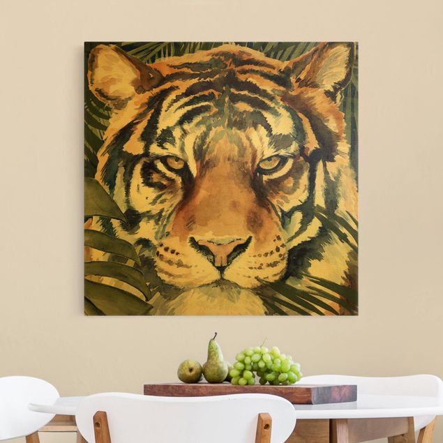 Tavlor tigrar Tiger In The Jungle