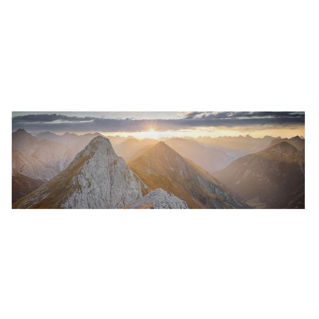 Canvastavlor landskap Lechtal Alps