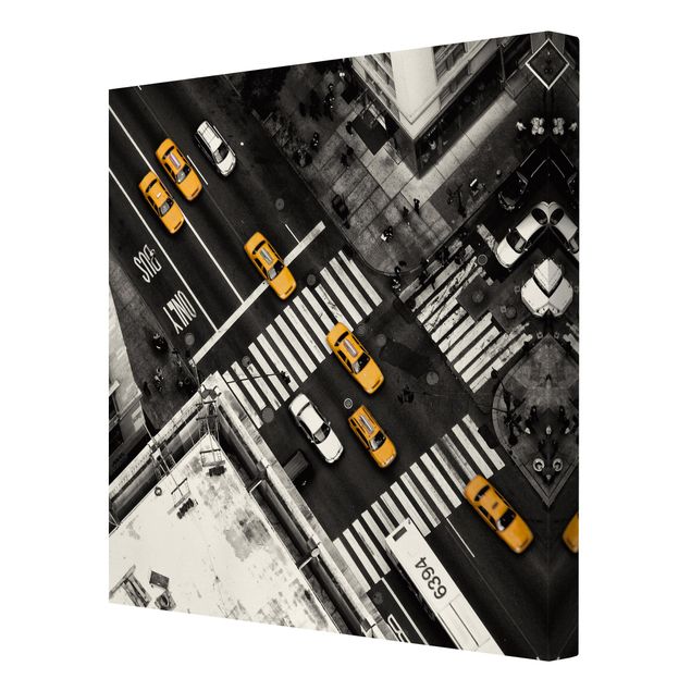 Tavlor arkitektur och skyline New York City Cabs