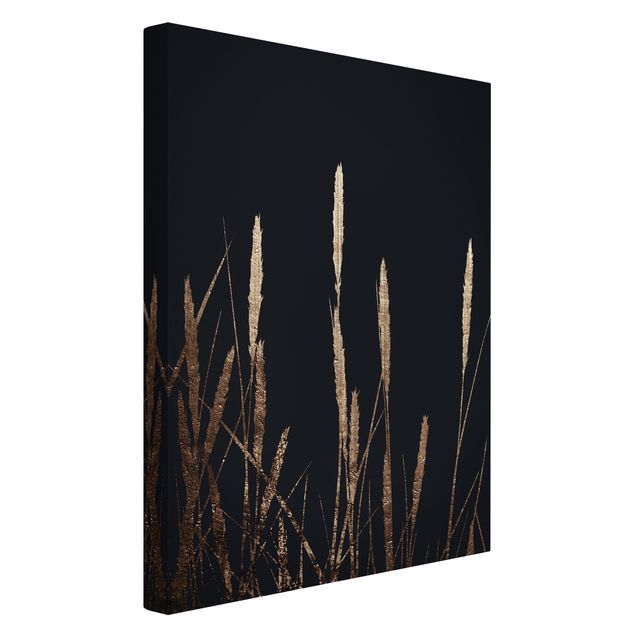 Canvastavlor blommor  Graphical Plant World - Golden Reed