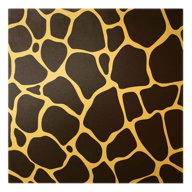Canvastavlor djur Giraffe Print