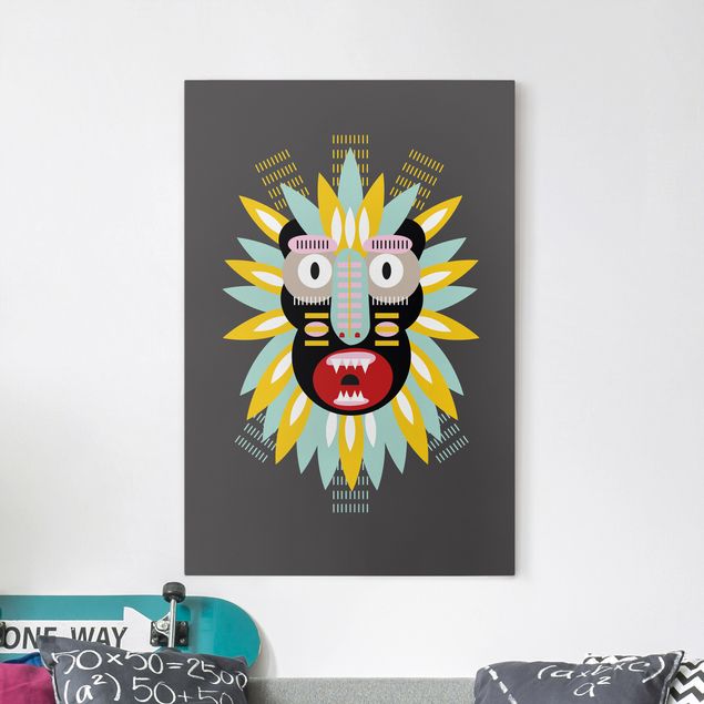 Inredning av barnrum Collage Ethnic Mask - King Kong