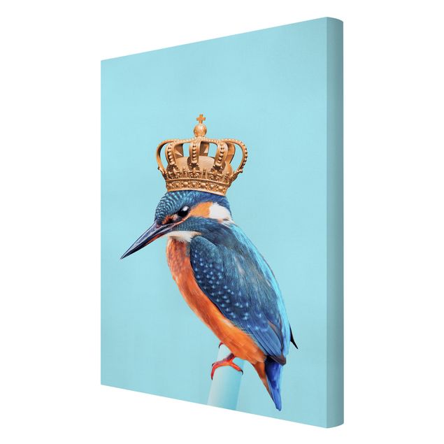 Tavlor blå Kingfisher With Crown