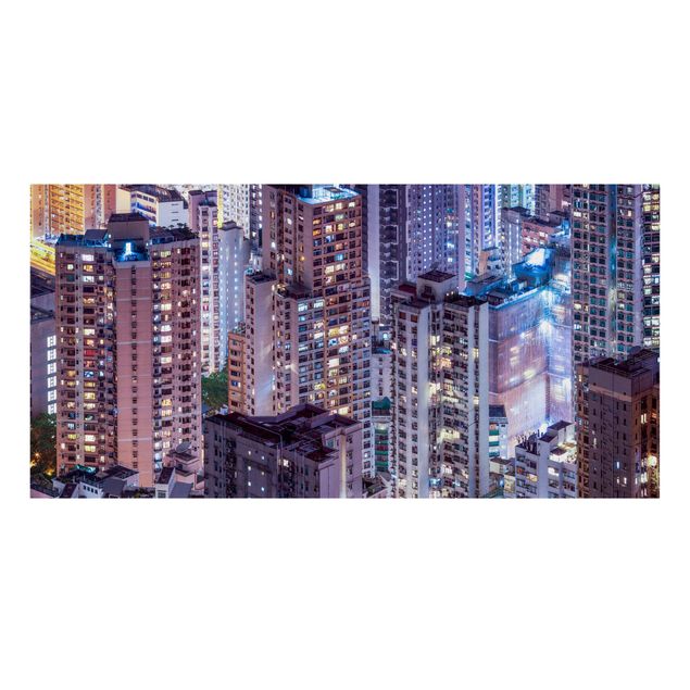 Tavlor arkitektur och skyline Hong Kong Sea Of Lights