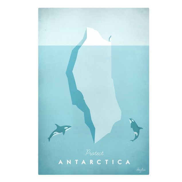 Tavlor stränder Travel Poster - Antarctica