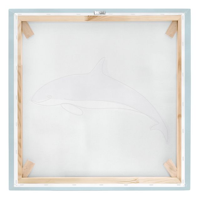 Tavlor djur Dolphin Line Art