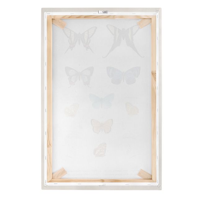 Tavlor blå Vintage Board Butterflies I