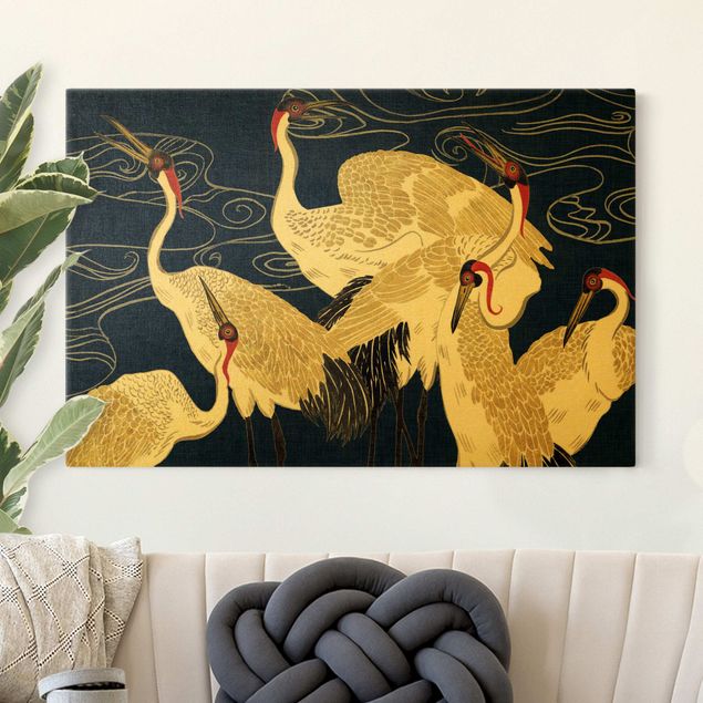 Kök dekoration Crane With Golden Feathers II