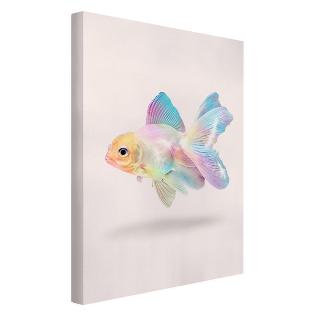 Canvastavlor konstutskrifter Fish In Pastel