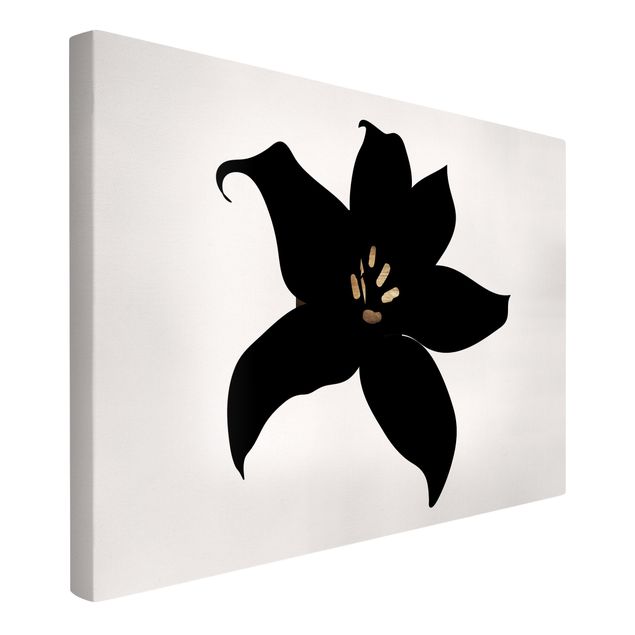 Tavlor fisk Graphical Plant World - Orchid Black And Gold