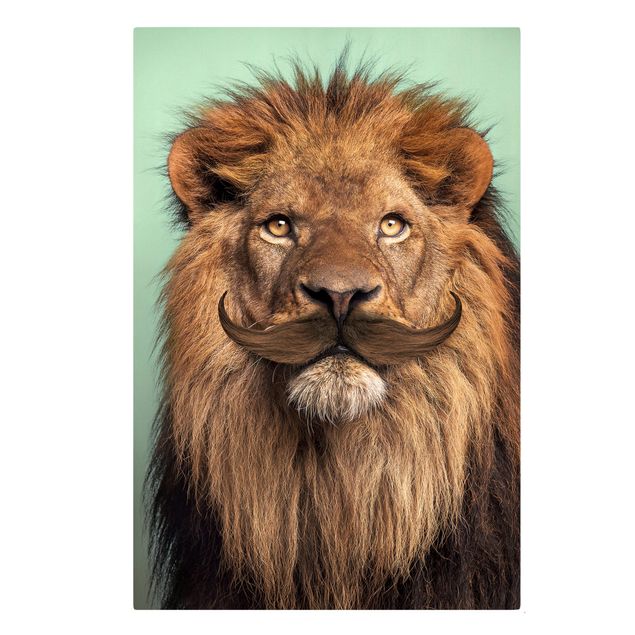 Canvastavlor konstutskrifter Lion With Beard
